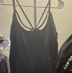 Hot Topic Black Backless Halter Cocktail Dress